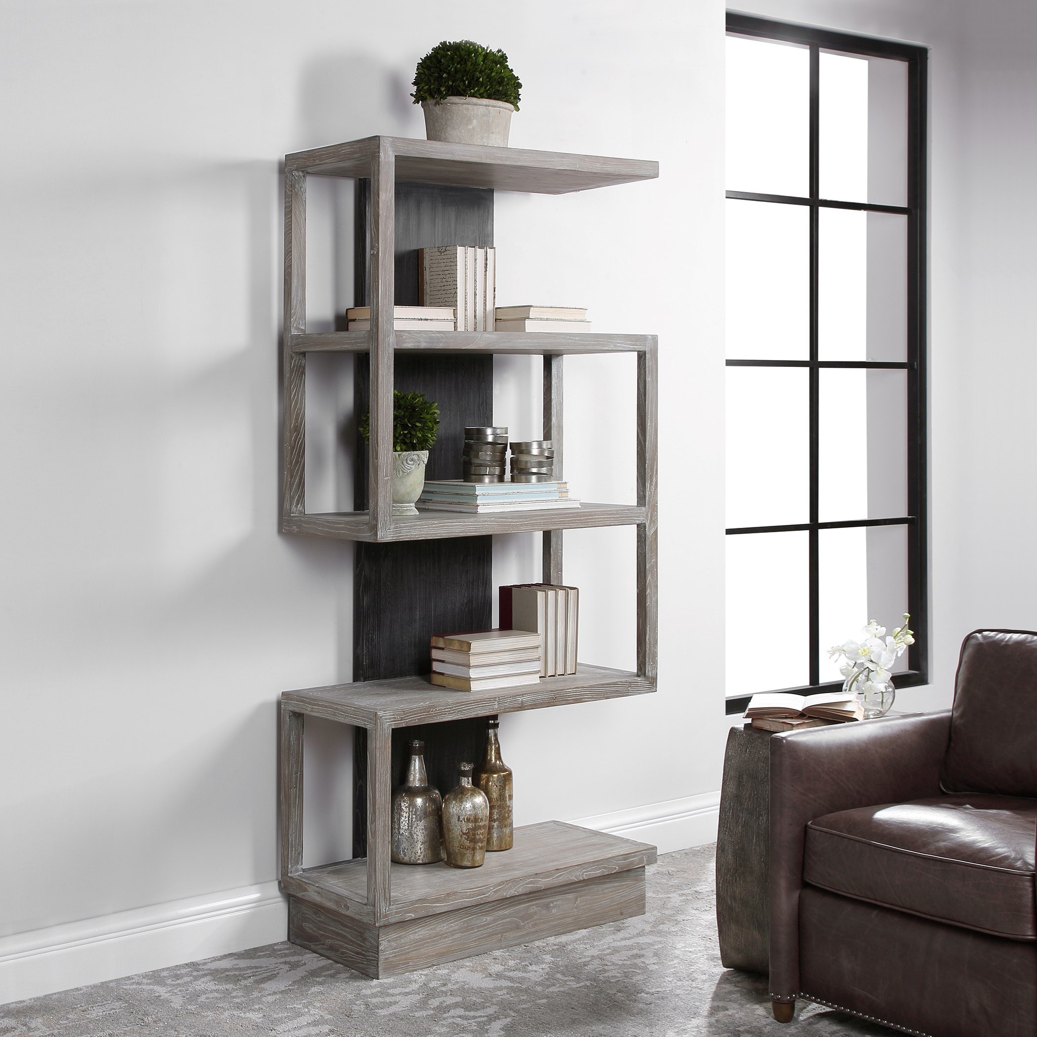 Uttermost Accent Furniture Bookcases 24958 Nicasia Modern